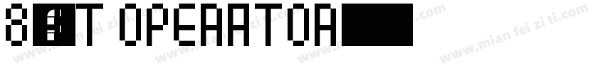 8-bit Operator字体转换